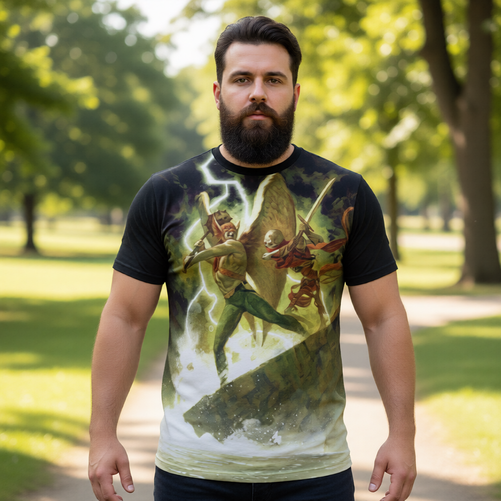 HAWKMAN 7 V4 All Over Print Shirt & Tank Top