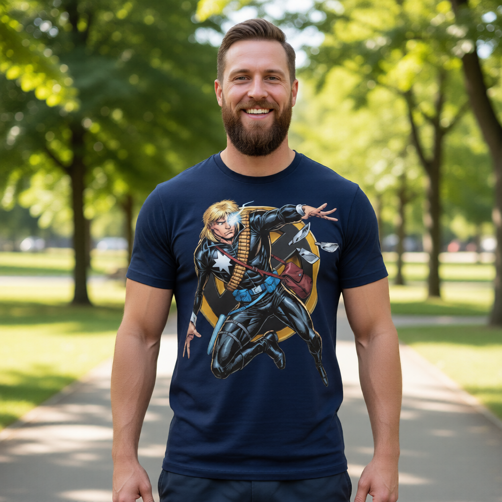 LONGSHOT GO All Over Print Shirt & Tank Top - XMEN GO ORIGINAL ART BY EKA