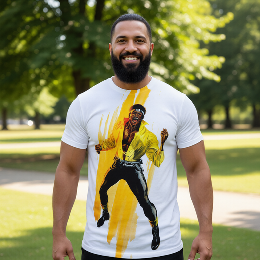 POWER MAN PINUP All Over Print Shirt & Tank Top - ALEX ROSS ART