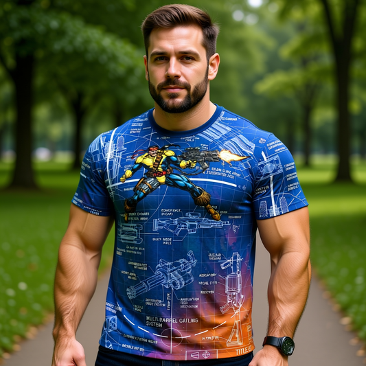 FORGE GO All Over Print Shirt & Tank Top - XMEN GO ORIGINAL ART BY EKA