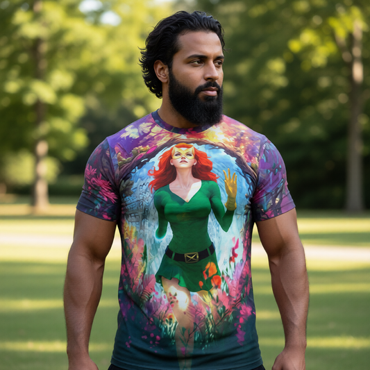 MARVEL GIRL All Over Print Shirt & Tank Top - STANLEY ARTGEM ART