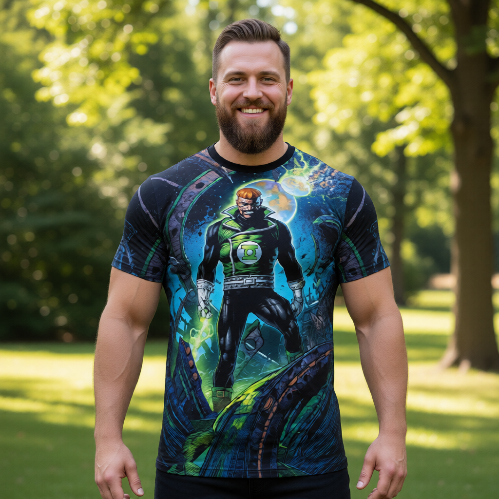 GUY THE GREEN LANTERN All Over Print Shirt & Tank Top - DAVID FINCH ART