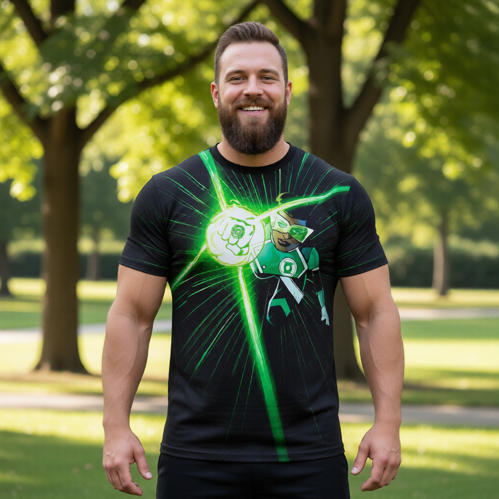 GREEN LANTERN  FAR SECTOR All Over Print Shirt & Tank Top - SOJOURNER JO - SHAWN MARTINBROUGH ART