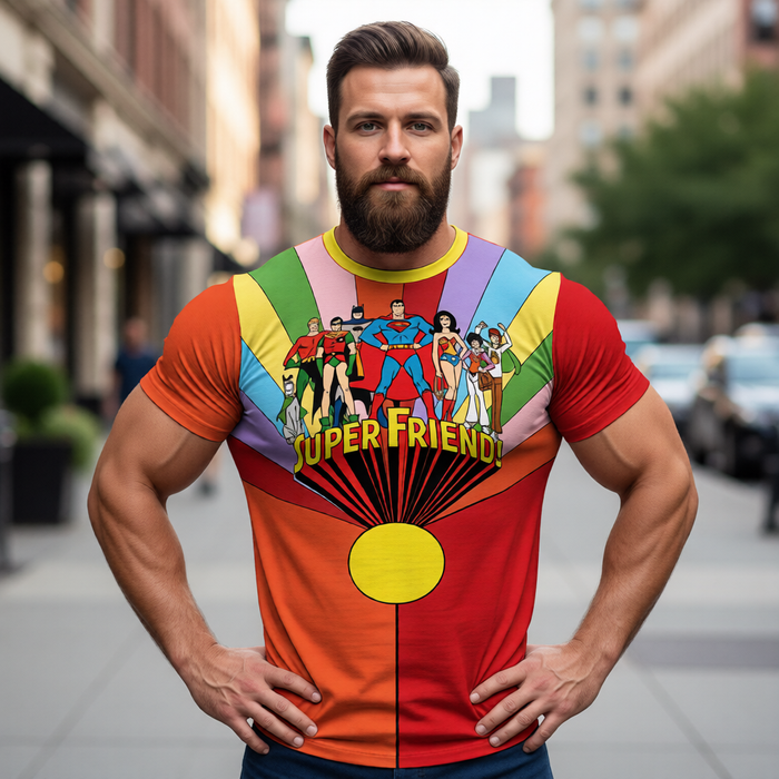 SUPER FRIENDS TV All Over Print Shirt & Tank Top