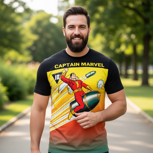 CAPTAIN MARVEL SPECIAL EDITION COMICS Over Print Shirt & Tank Top