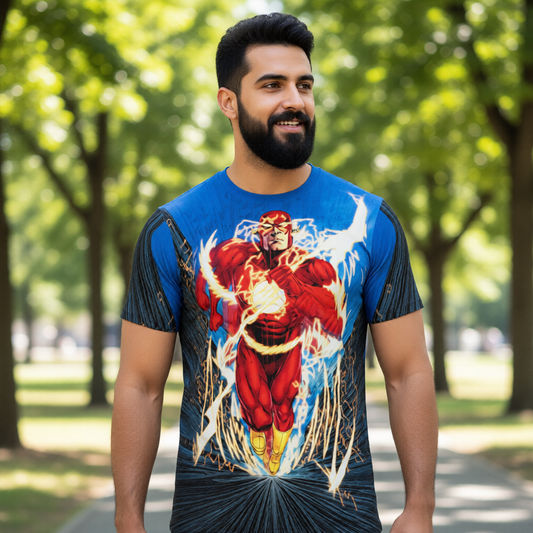 FLASH RUN PIN UP  Over Print Shirt & Tank Top - ETHAN VAN SCIVER ART