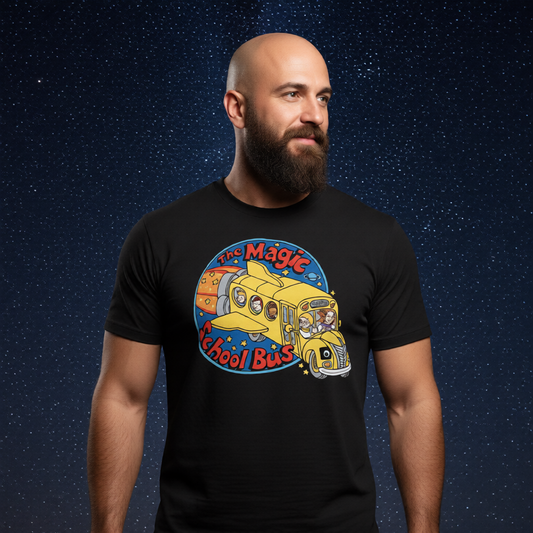 MAGIC SCHOOL BUS Over Print Shirt & Tank Top
