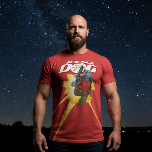 SCIENCE DOG Over Print Shirt & Tank Top
