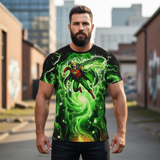 ALAN SCOTT GO -GREEN LANTERN #6 Over Print Shirt & Tank Top - ORIGINAL ART BY EKA