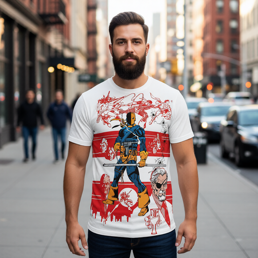 DEATHSTROKE THE TERMINATOR (WHOS WHO) All Over Print Shirt & Tank Top - GEORGE PEREZ ART