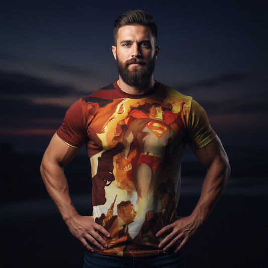 ACTION 1031 All Over Print Shirt &amp; Tank Top