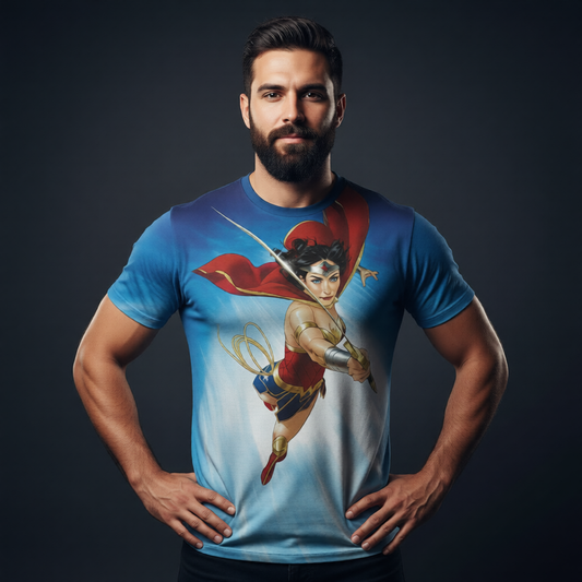 WONDER WOMAN 762 All Over Print Shirt & Tank Top