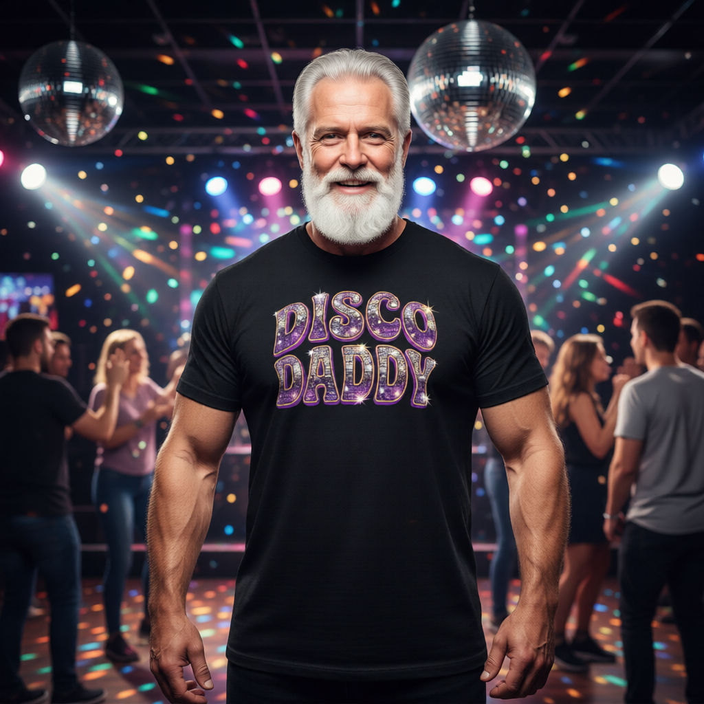 DISCO DADDY All Over Print Shirt & Tank Top