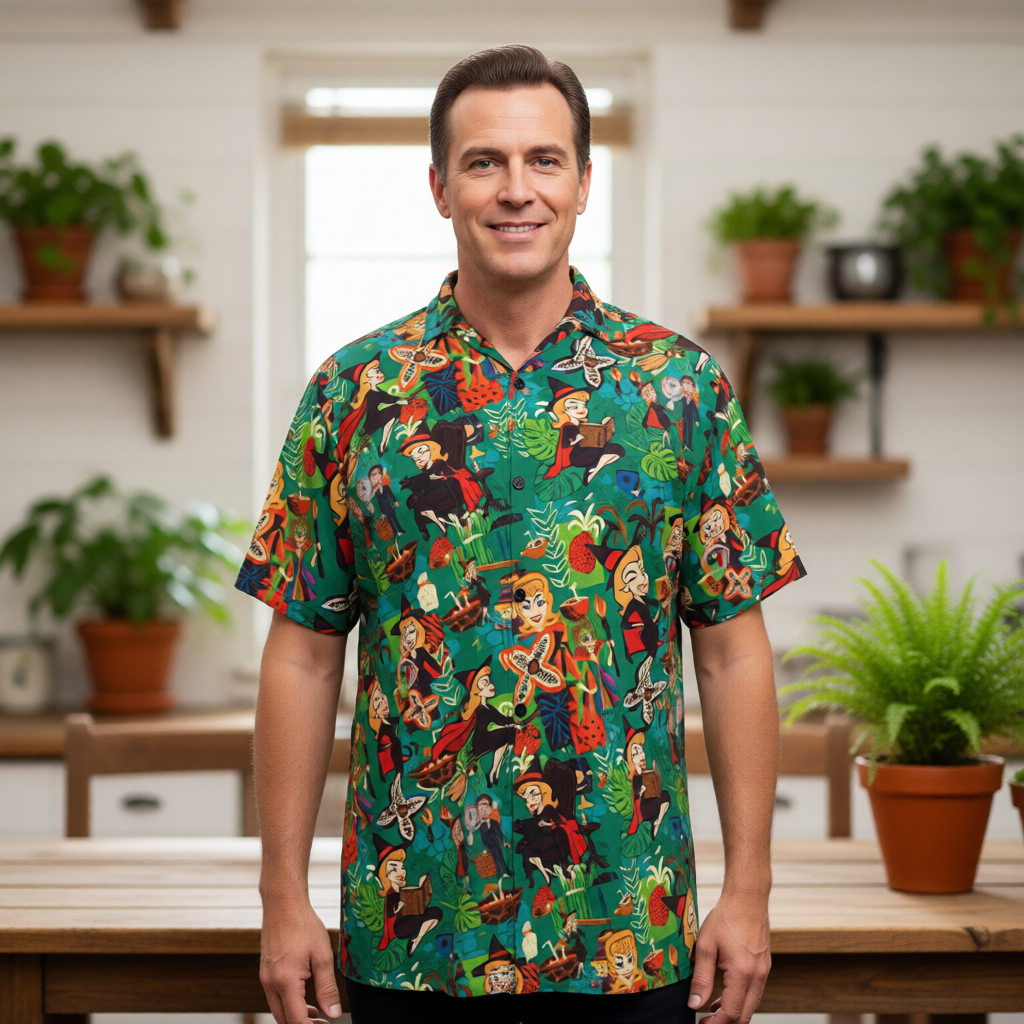 BEWITCHED TIKI HAWAIIAN All Over Print Shirt & Tank Top- ORIGINAL ART BY EKA
