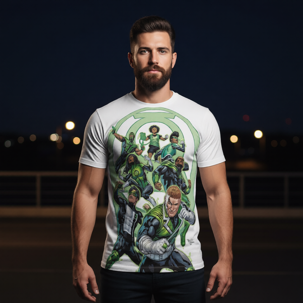 THE OTHER EARTH GREEN LANTERNS All Over Print Shirt & Tank Top