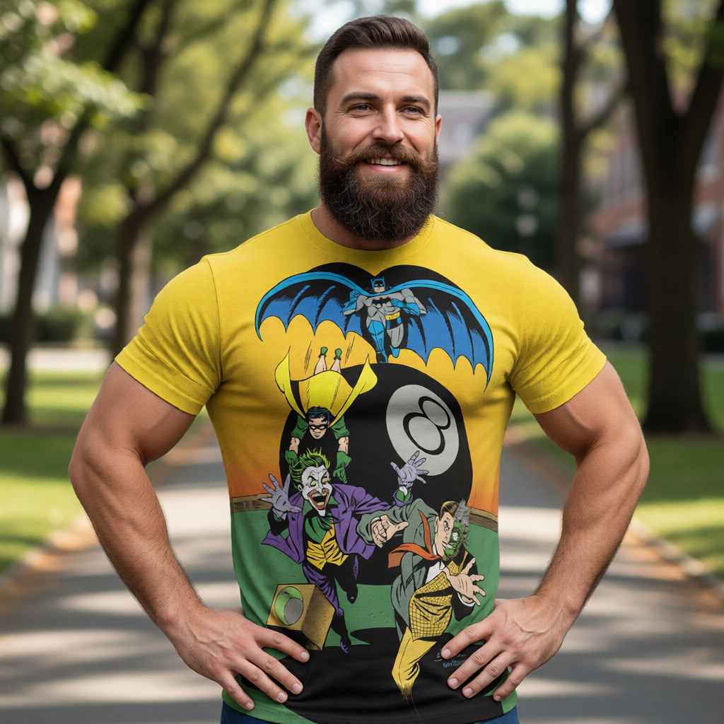 BATMAN & ROBIN PIN UP All Over Print Shirt & Tank Top - DICK SPRANG ART