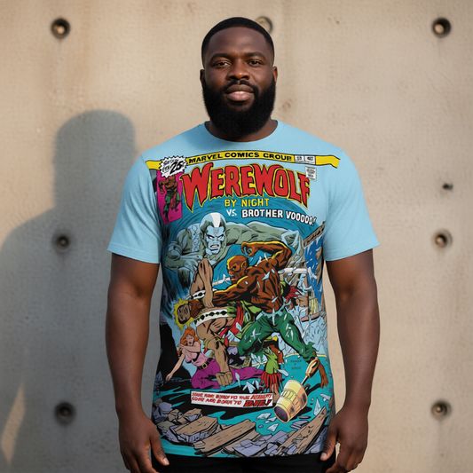 WEREWOLF BY NIGHT 39 All Over Print Shirt & Tank Top - BROTHER VOODOO
