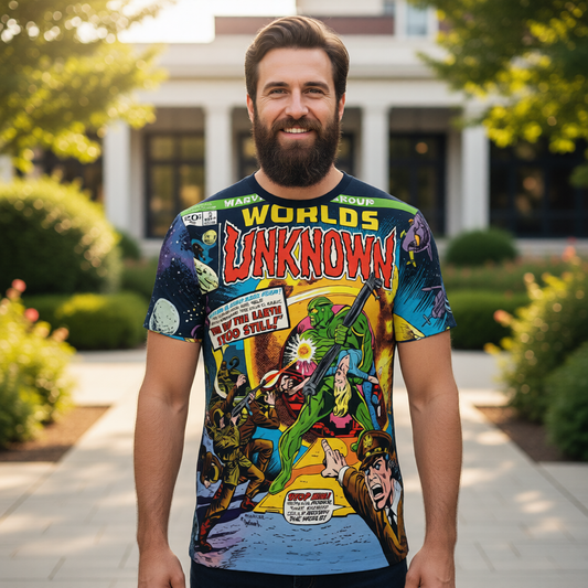 WORLDS UNKNOWN All Over Print Shirt & Tank Top - BUCKLER ART
