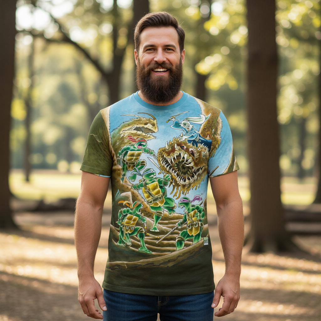 USAGI YOJIMBO VS TNMT All Over Print Shirt & Tank Top - TEENAGED MUTANT NINJA TURTLES