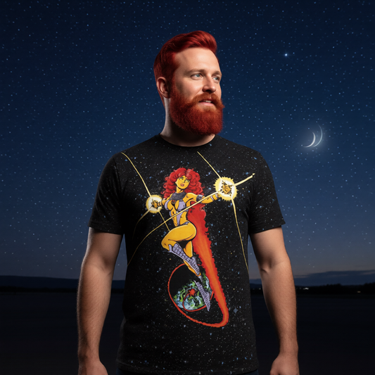 STARFIRE PIN UP All Over Print Shirt & Tank Top-GEORGE PEREZ ART