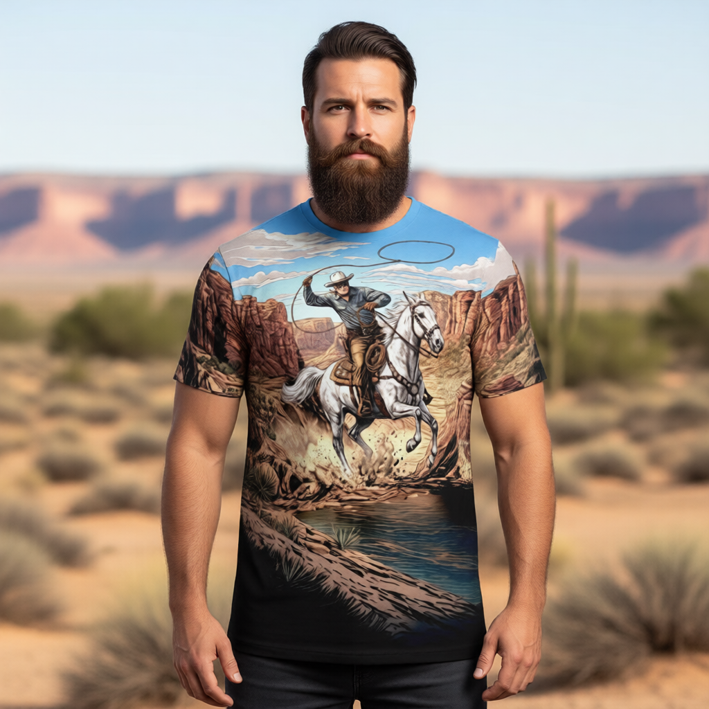 LONE RANGER GO VAR All Over Print Shirt & Tank Top - ORIGINAL ART BY EKA