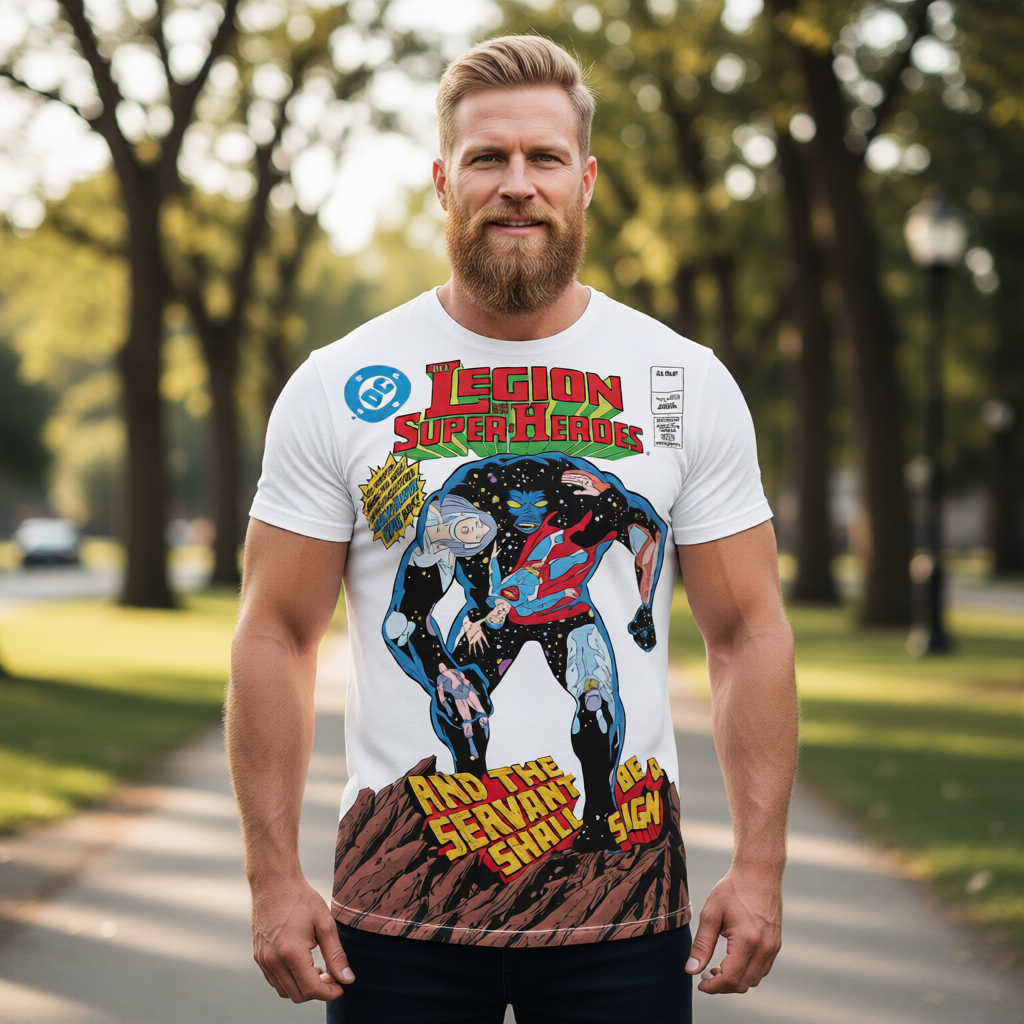 LEGION OF SUPERHEROES 290  All Over Print Shirt & Tank Top -THE GREAT DARKNESS SAGA