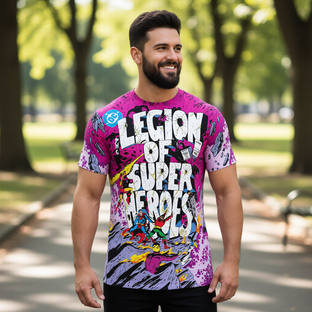 LEGION OF SUPERHEROES 293  All Over Print Shirt & Tank Top -THE GREAT DARKNESS SAGA