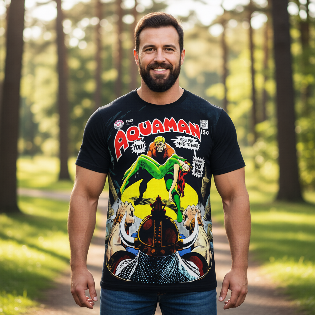 AQUAMAN 46 All Over Print Shirt & Tank Top