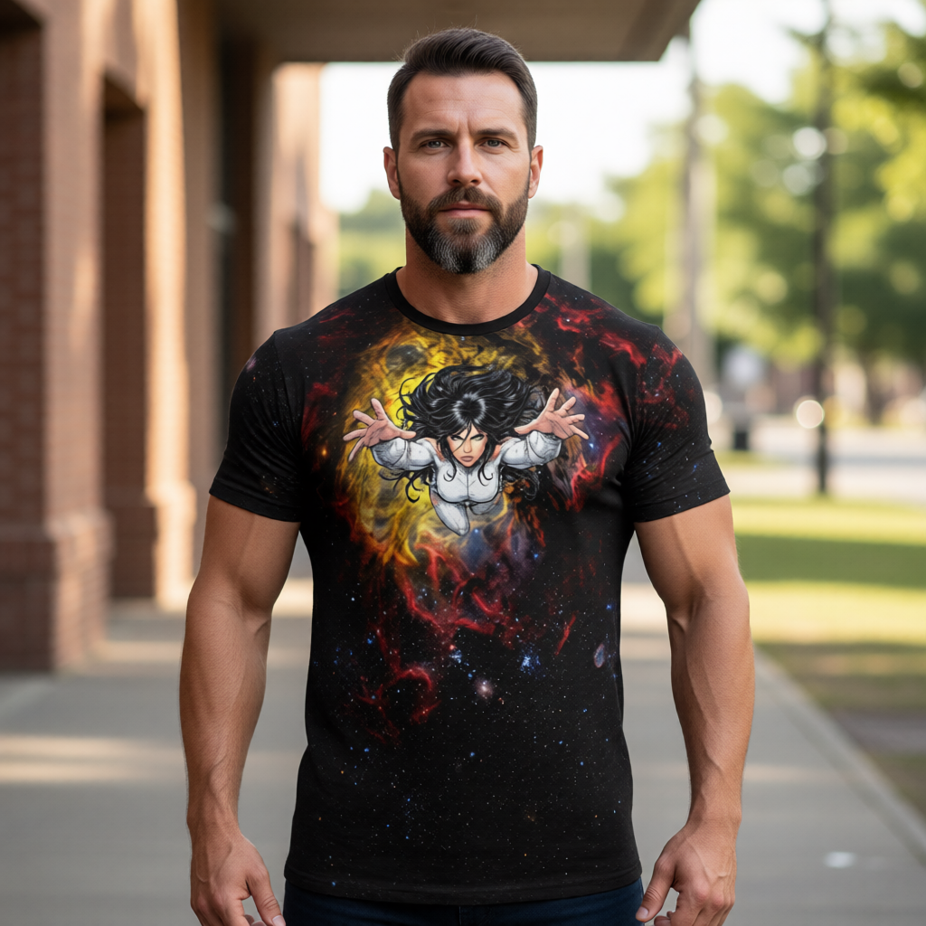 PHANTOM GIRL RUSH All Over Print Shirt & Tank Top - LEGION RUSH SERIES - ORIGINAL ART