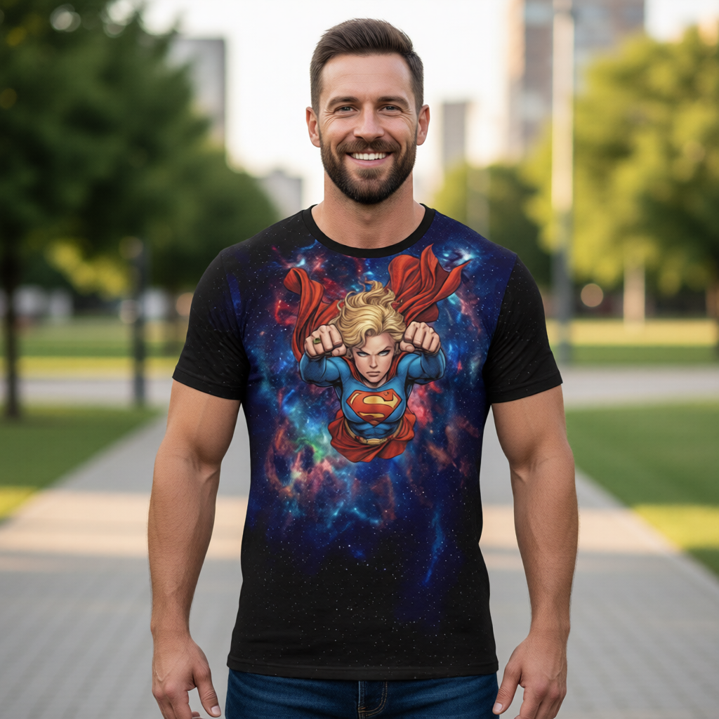 SUPERGIRL RUSH All Over Print Shirt & Tank Top - LEGION RUSH SERIES - ORIGINAL ART
