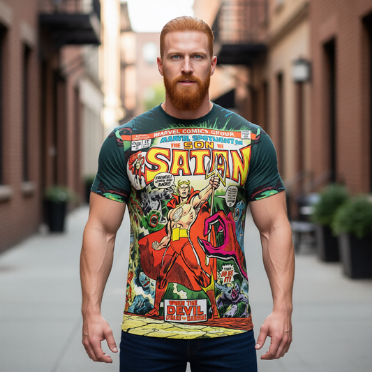 MARVEL SPOTLIGHT 13 All Over Print Shirt & Tank Top- SON OF SATAN