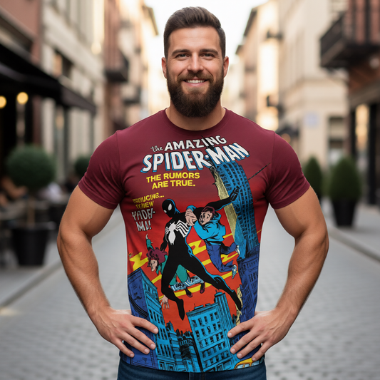 SPIDERMAN 252 All Over Print Shirt & Tank Top - FIRST BLACK COSTUME