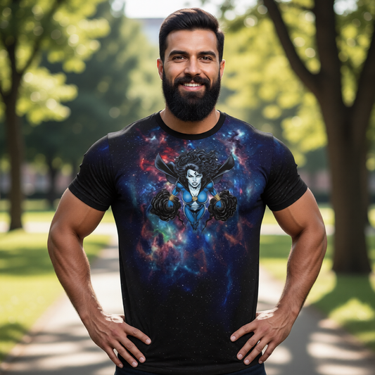 SHADOW LASS RUSH All Over Print Shirt & Tank Top - ORIGINAL ART BY EKA