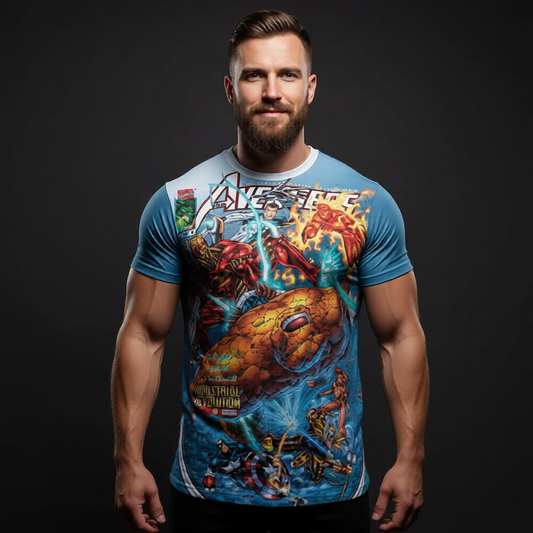 AVENGERS 6 '97 All Over Print Shirt & Tank Top - ROB LIEFELD ART