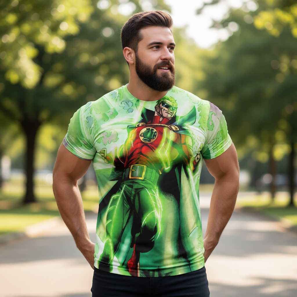 GREEN LANTERN ALAN SCOTT ALL-OVER PRINT SHIRT AND TANK TOP