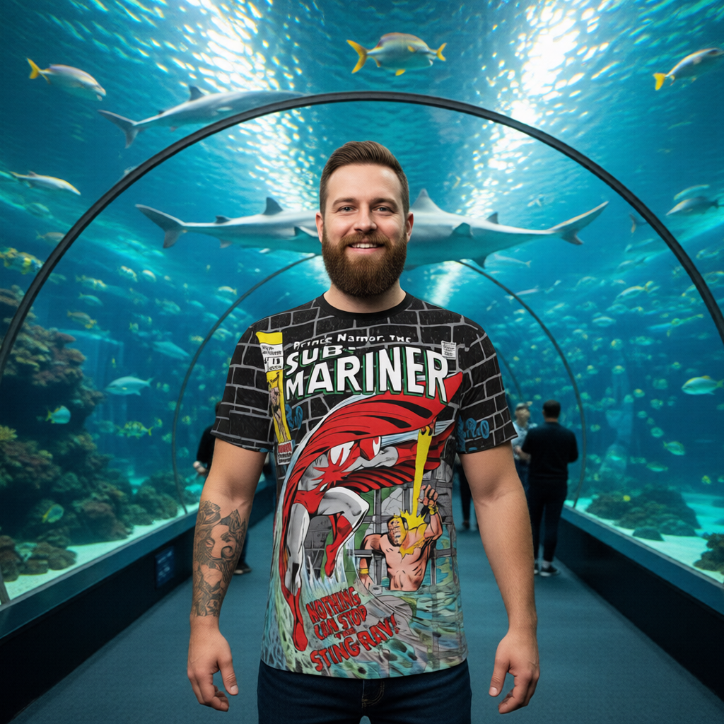 SUBMARINER 19 All Over Print Shirt & Tank Top - STINGRAY