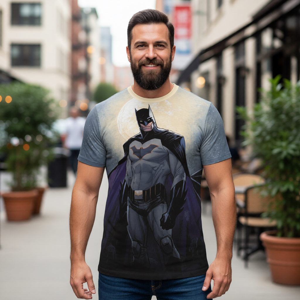 BATMAN: DARK KNIGHT: METAL 1 VAR COVER ALL OVER PRINT SHIRT OR TANK -MICHAEL TURNER ART