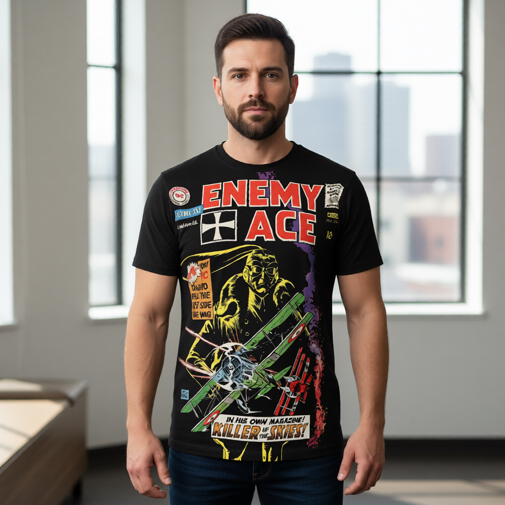 SHOWCASE 57 ALL OVER PRINT SHIRT OR TANK - ENEMY ACE