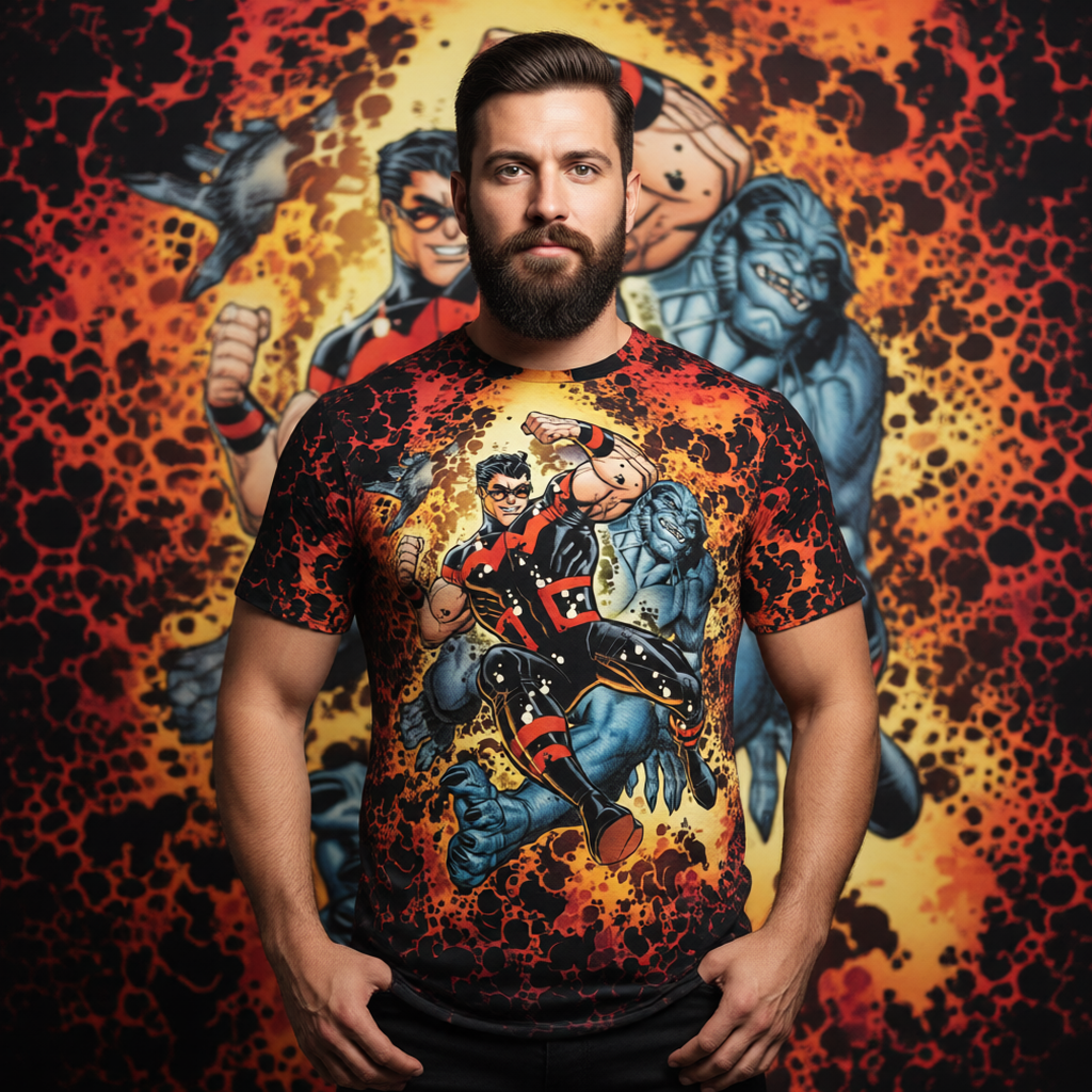 XMEN 2 All Over Print Shirt & Tank Top - WONDERMAN AND BEAST