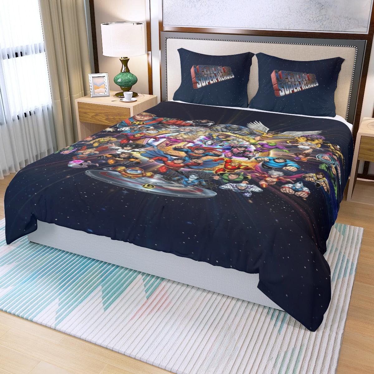 LEGION RUSH TEAM 3 PIECE BEDDING DUVET SET - ORIGINAL ART BY EKA