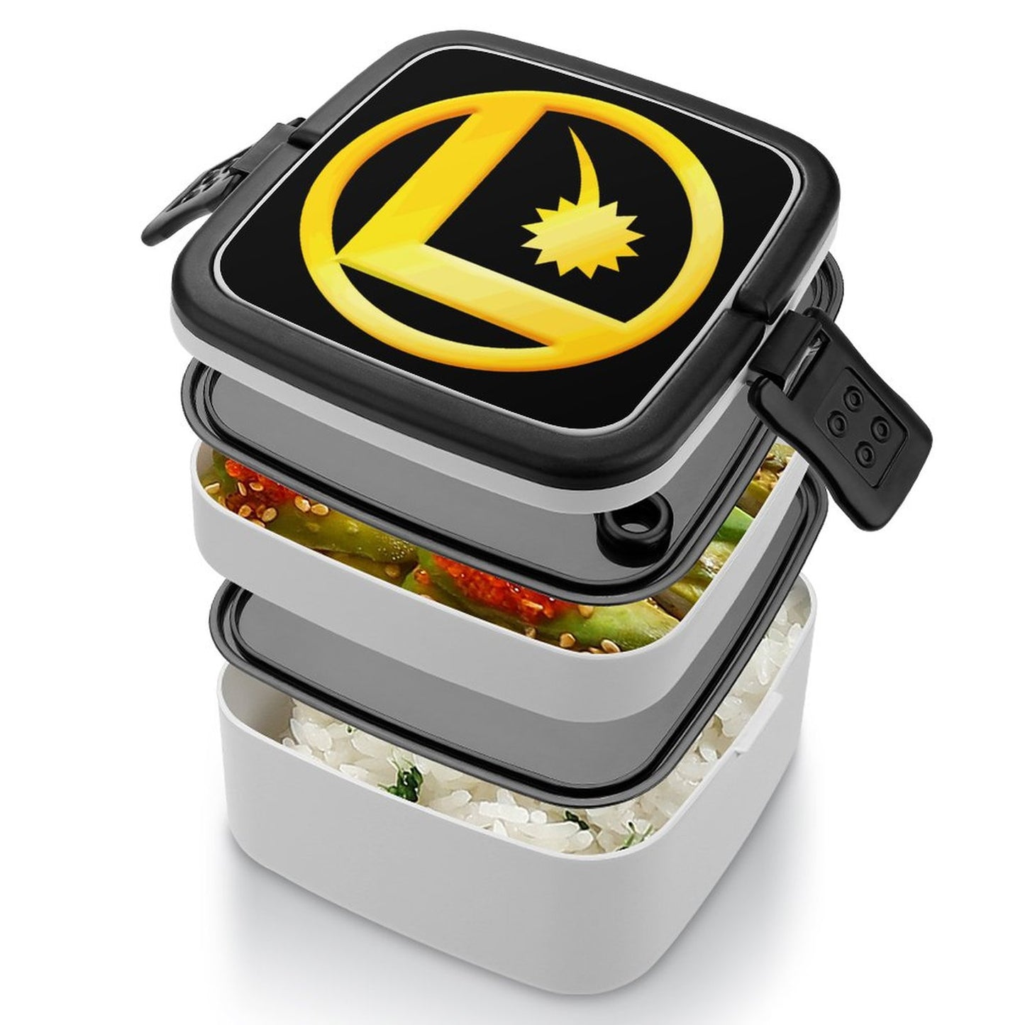 LEGION L CLASSIC LOGO 2-Tier Stackable Bento Lunch Box