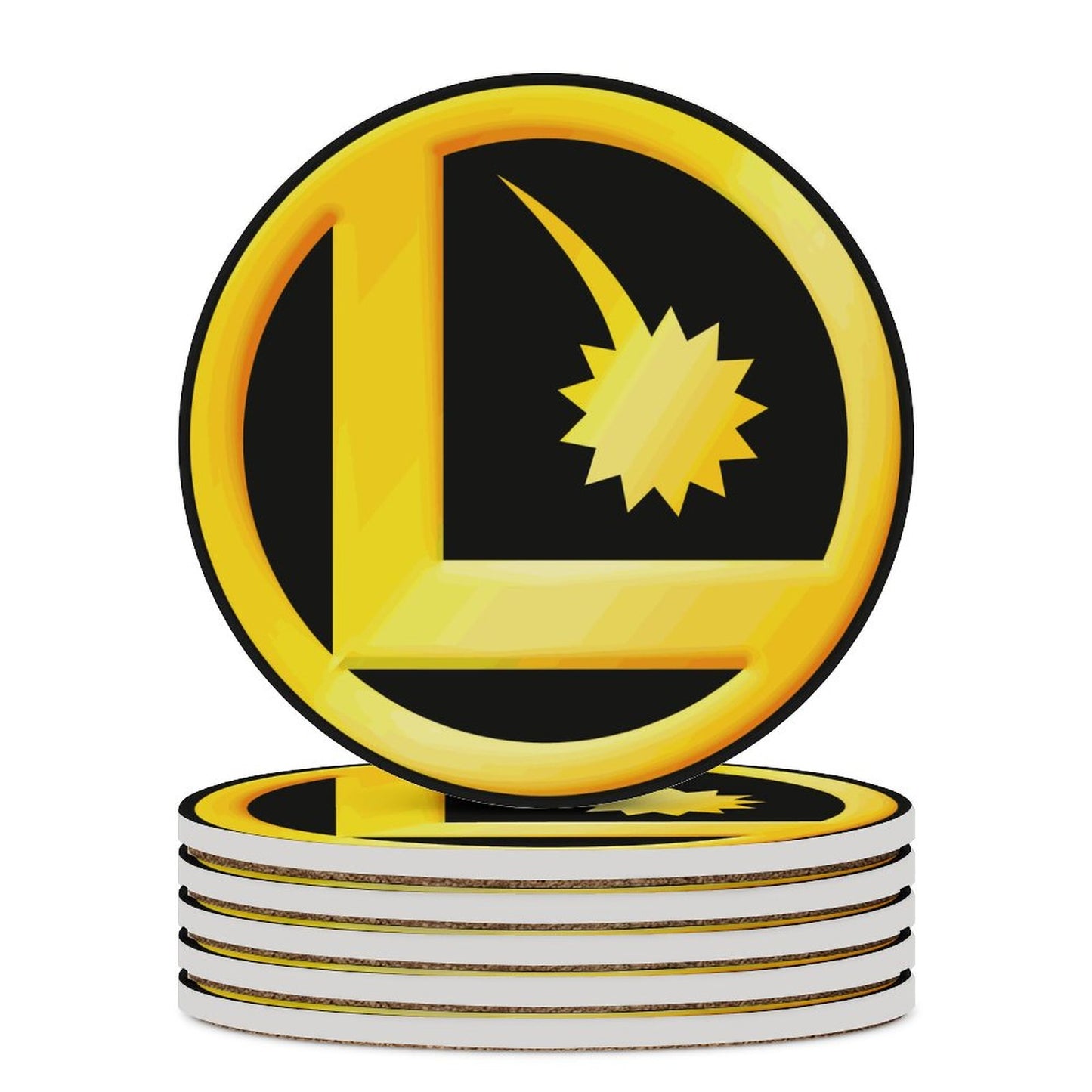 LEGION L CLASSIC LOGO Round Ceramic Coaster