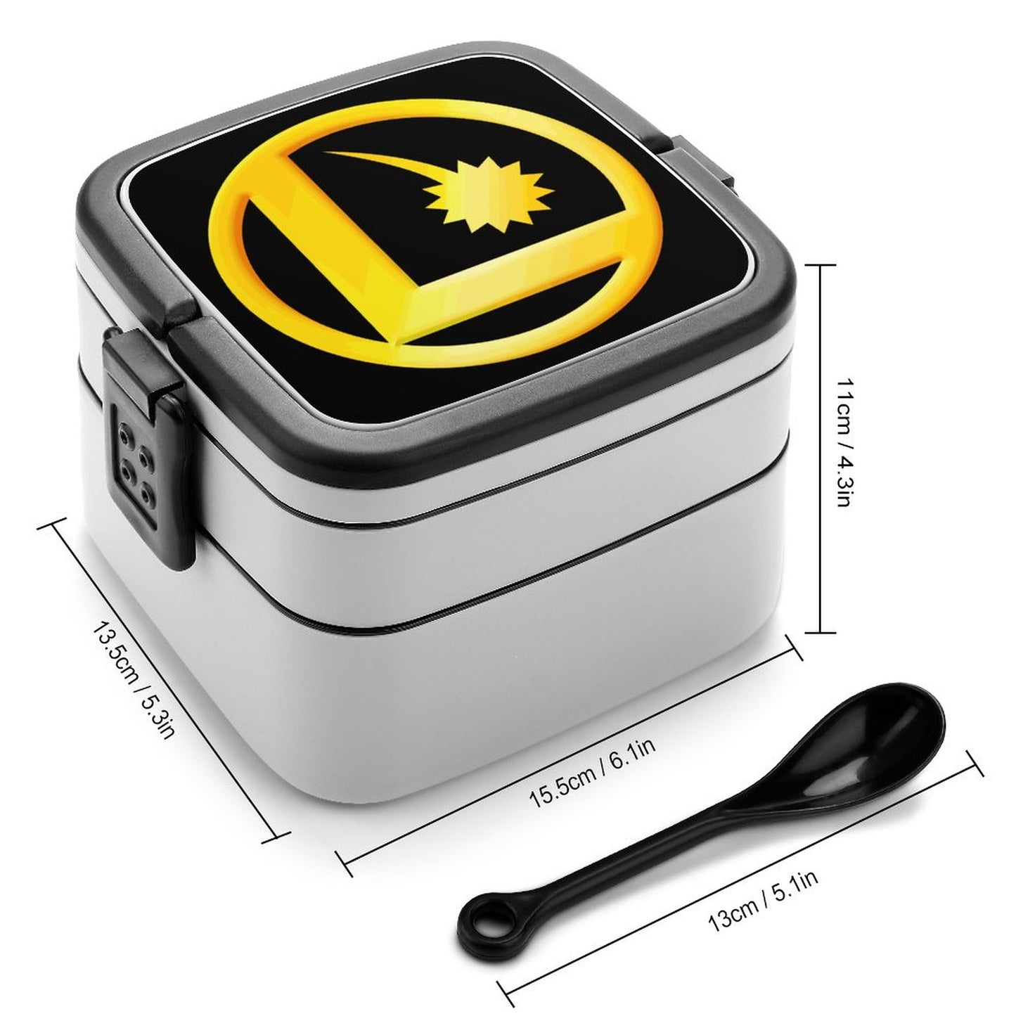 LEGION L CLASSIC LOGO 2-Tier Stackable Bento Lunch Box