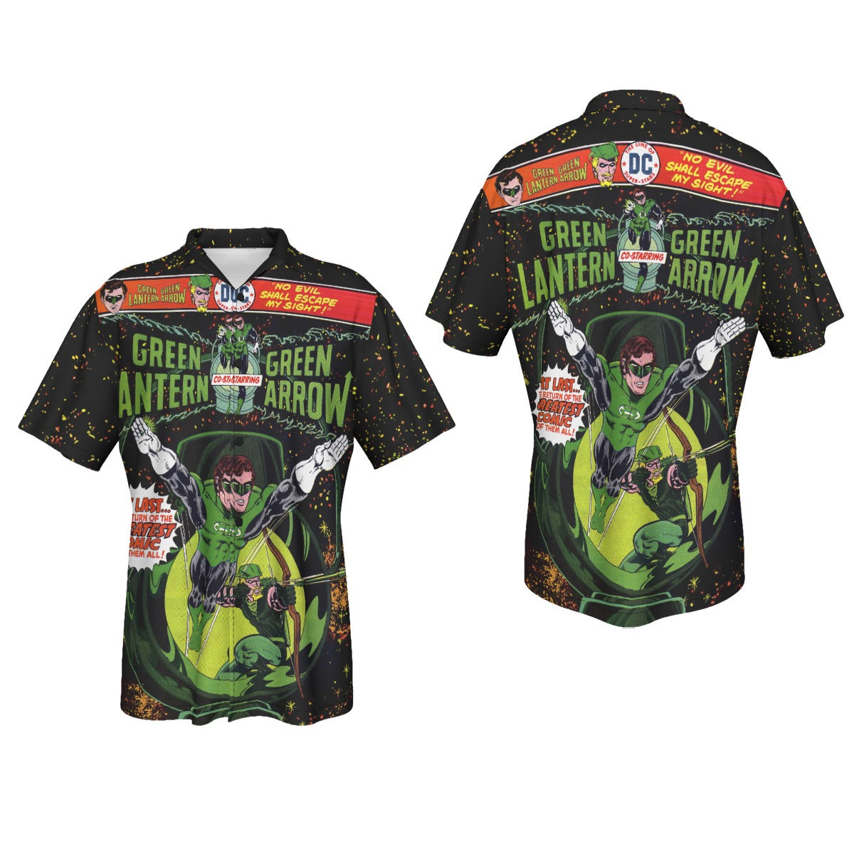 GREEN LANTERN GREEN ARROW 90 ALL OVER PRINT SHIRT AND TANK TOP