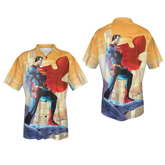 SUPERMAN WW1 COVER ALL OVER PRINT SHIRT OR TANK -JIM LEE ART