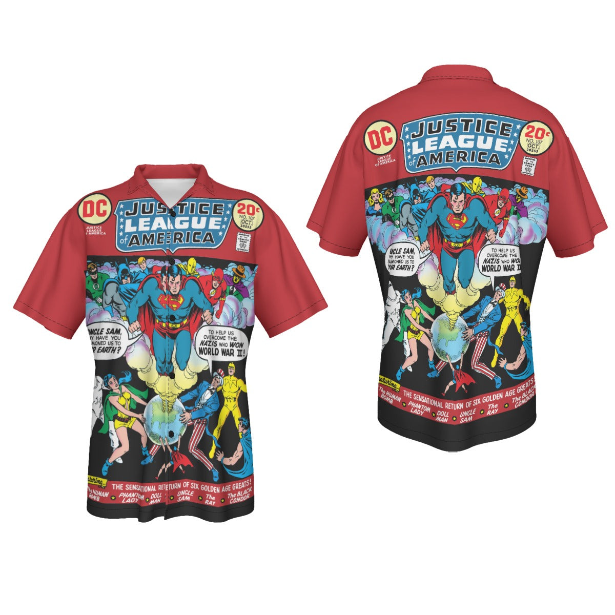 JLA 107 FREEDOM FIGHTERS ALL-OVER PRINT SHIRT AND TANK TOP