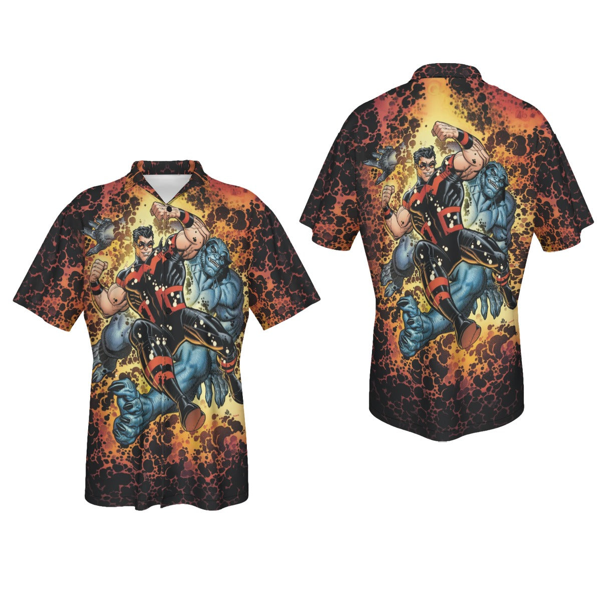 XMEN 2 All Over Print Shirt & Tank Top - WONDERMAN AND BEAST