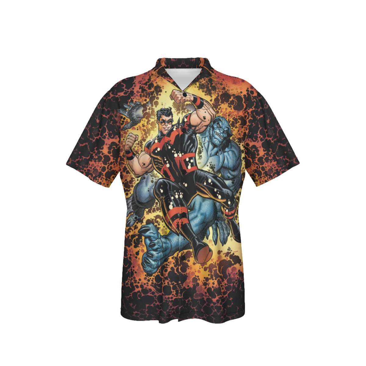 XMEN 2 All Over Print Shirt & Tank Top - WONDERMAN AND BEAST