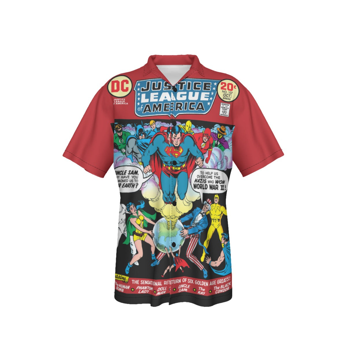JLA 107 FREEDOM FIGHTERS ALL-OVER PRINT SHIRT AND TANK TOP