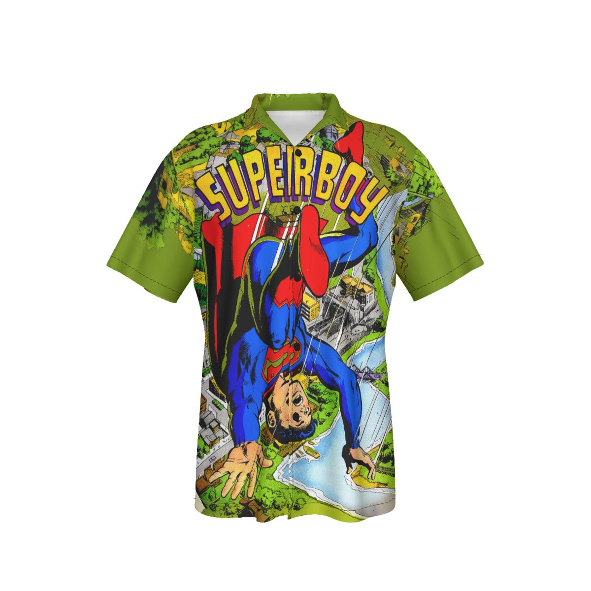 SUPERBOY 143 FALLING COVER ALL-OVER PRINT SHIRT AND TANK TOP
